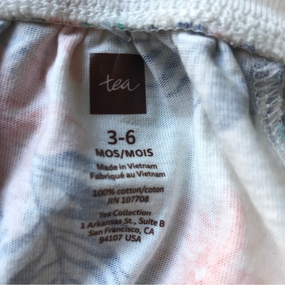 Tea Floral Trapeze Baby Dress Size 3-6 Month - Picture 6 of 9